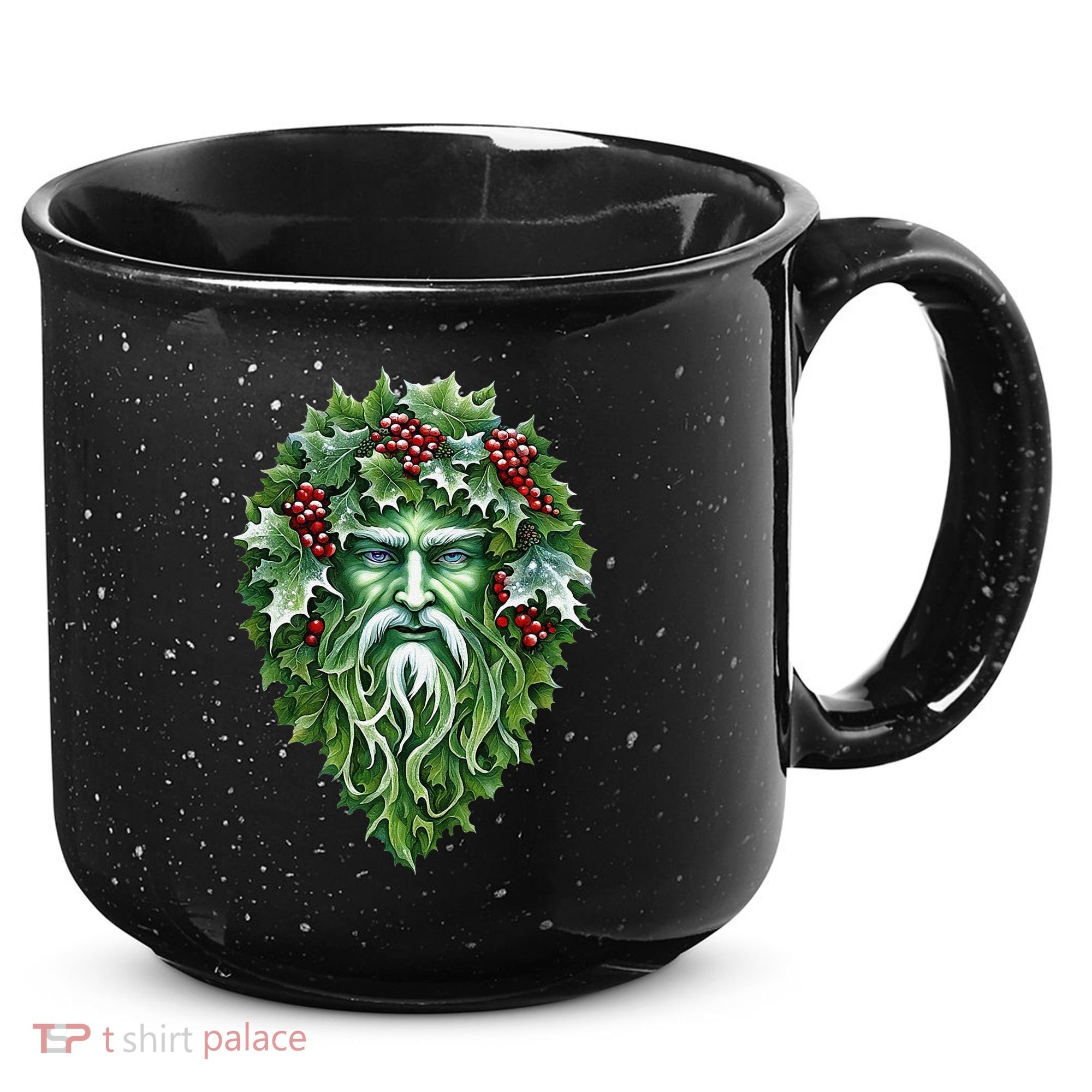 Yule Holly King Green 15oz Campfire Ceramic Mug