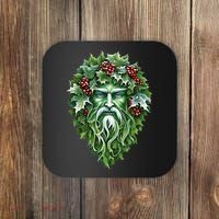 Yule Holly King Green Coaster thumb 0