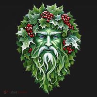 Yule Holly King Green Women's Hoodie thumb 2