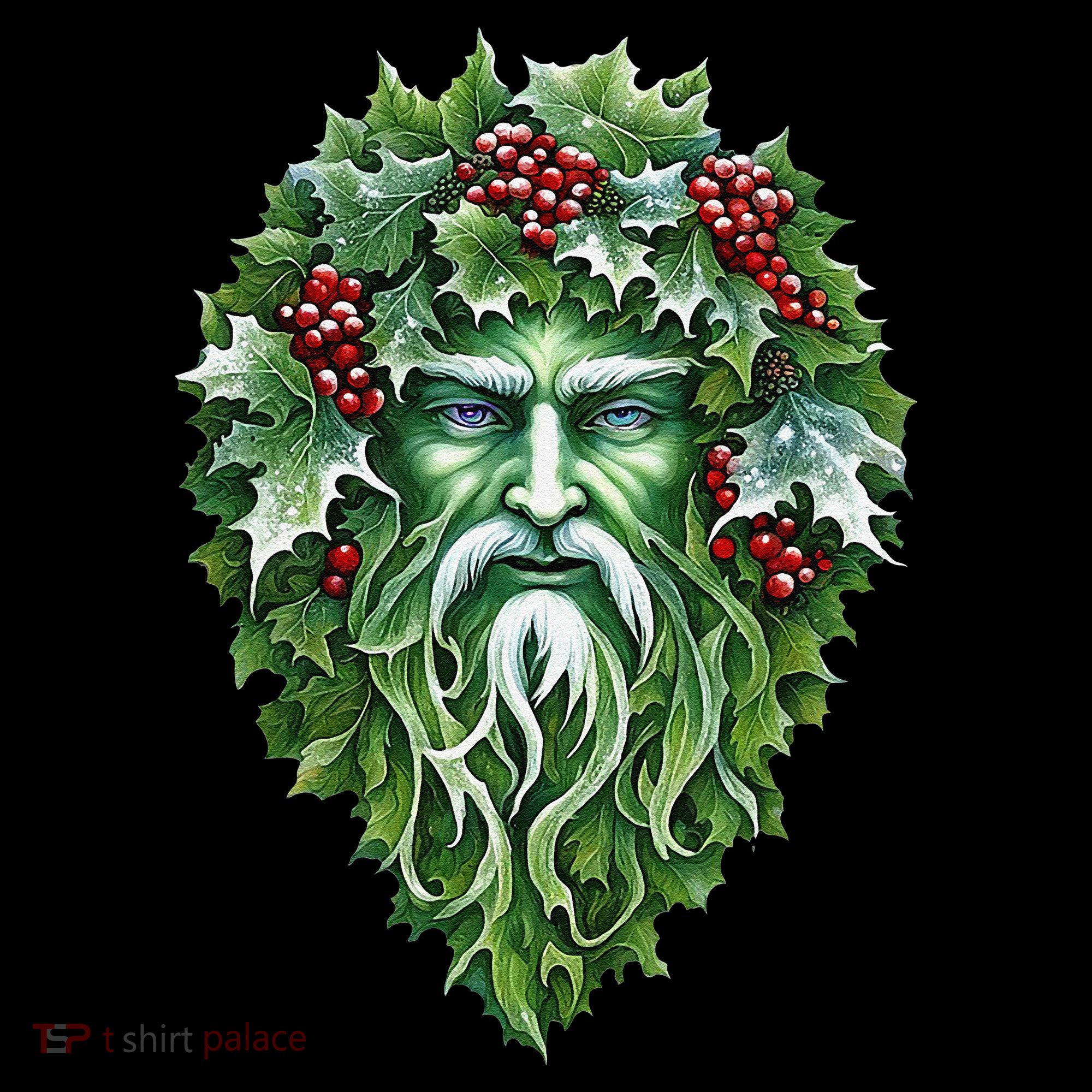 Yule Holly King Green Women's Hoodie