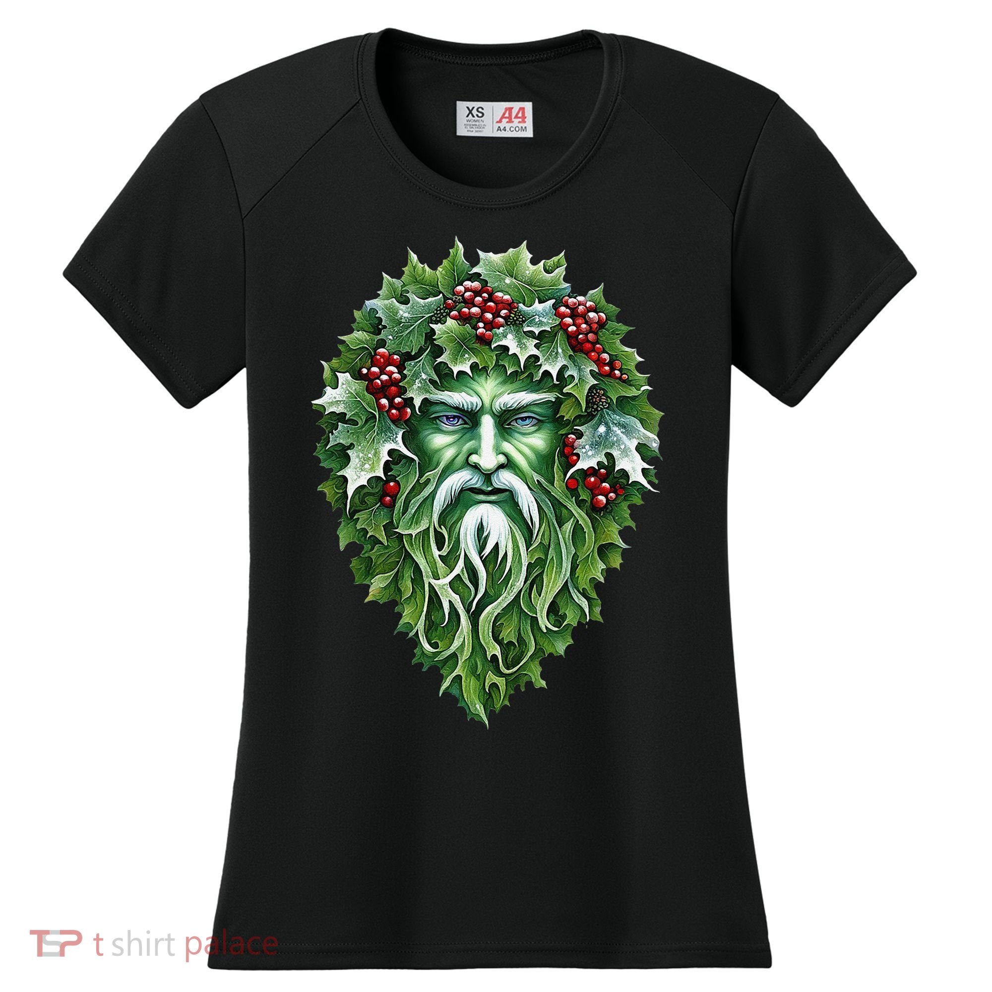 Yule Holly King Green Women's Cooling Performance Crew T-Shirt
