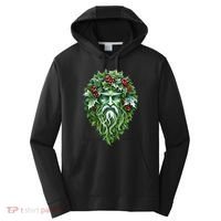 Yule Holly King Green Performance Fleece Hoodie thumb 0