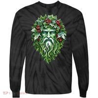 Yule Holly King Green Tie-Dye Long Sleeve Shirt thumb 0