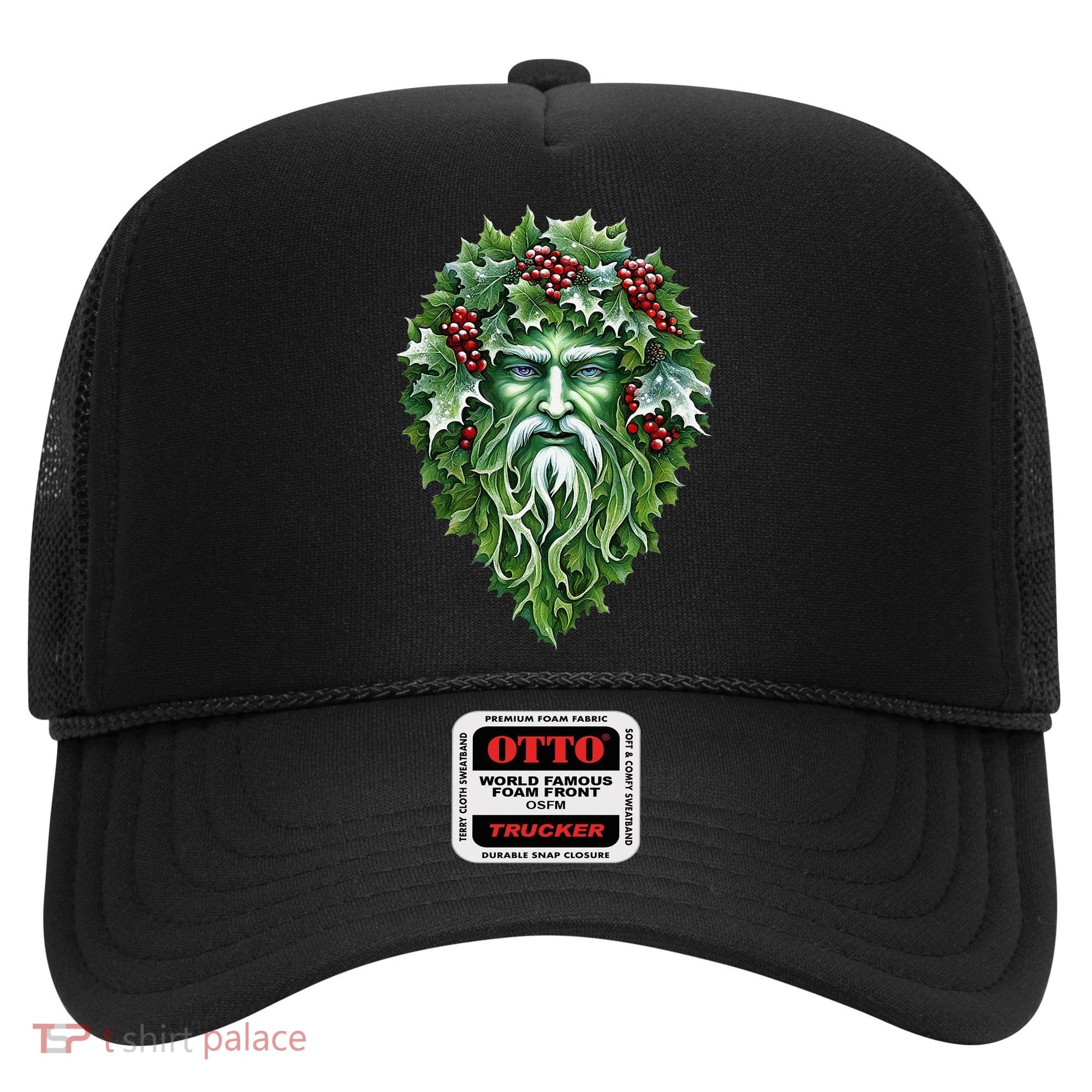 Yule Holly King Green Hat
