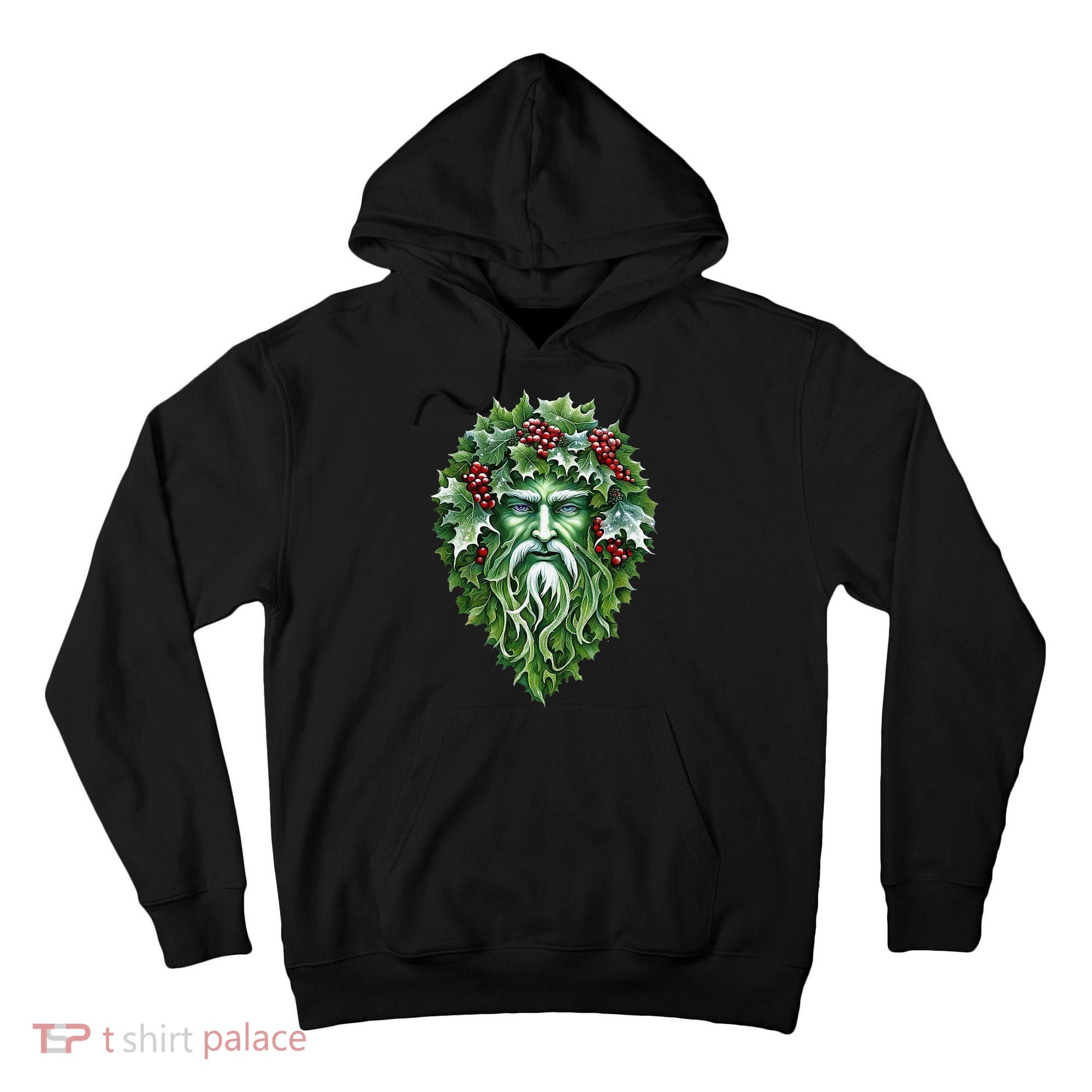 Yule Holly King Green Tall Hoodie