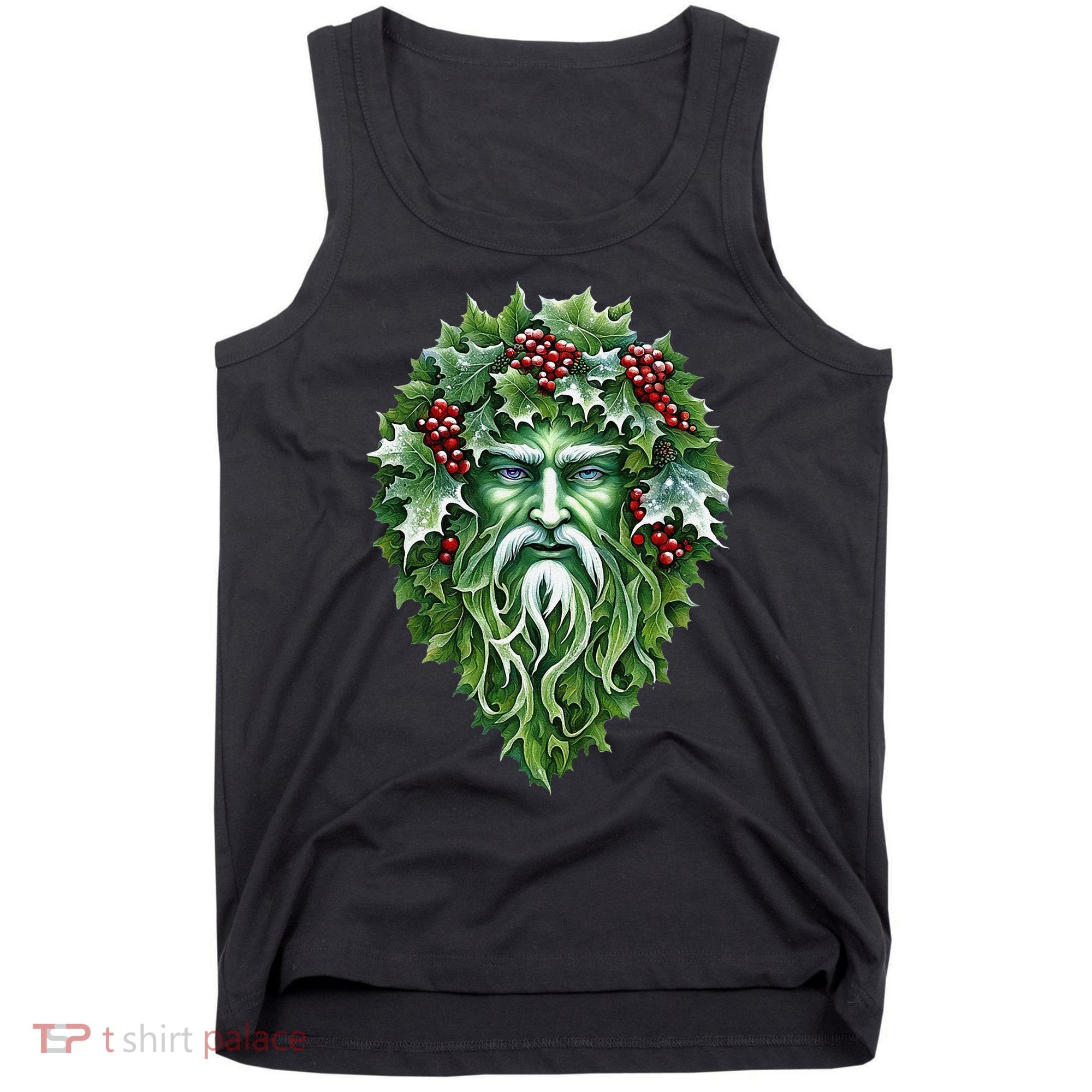 Yule Holly King Green Tank Top