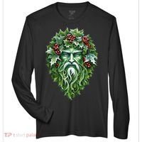 Yule Holly King Green Zone Performance Long-Sleeve T-Shirt thumb 0