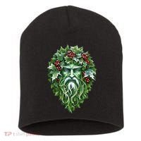 Yule Holly King Green Short Acrylic Beanie thumb 0