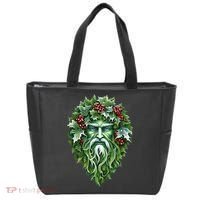Yule Holly King Green Tote Bag thumb 0
