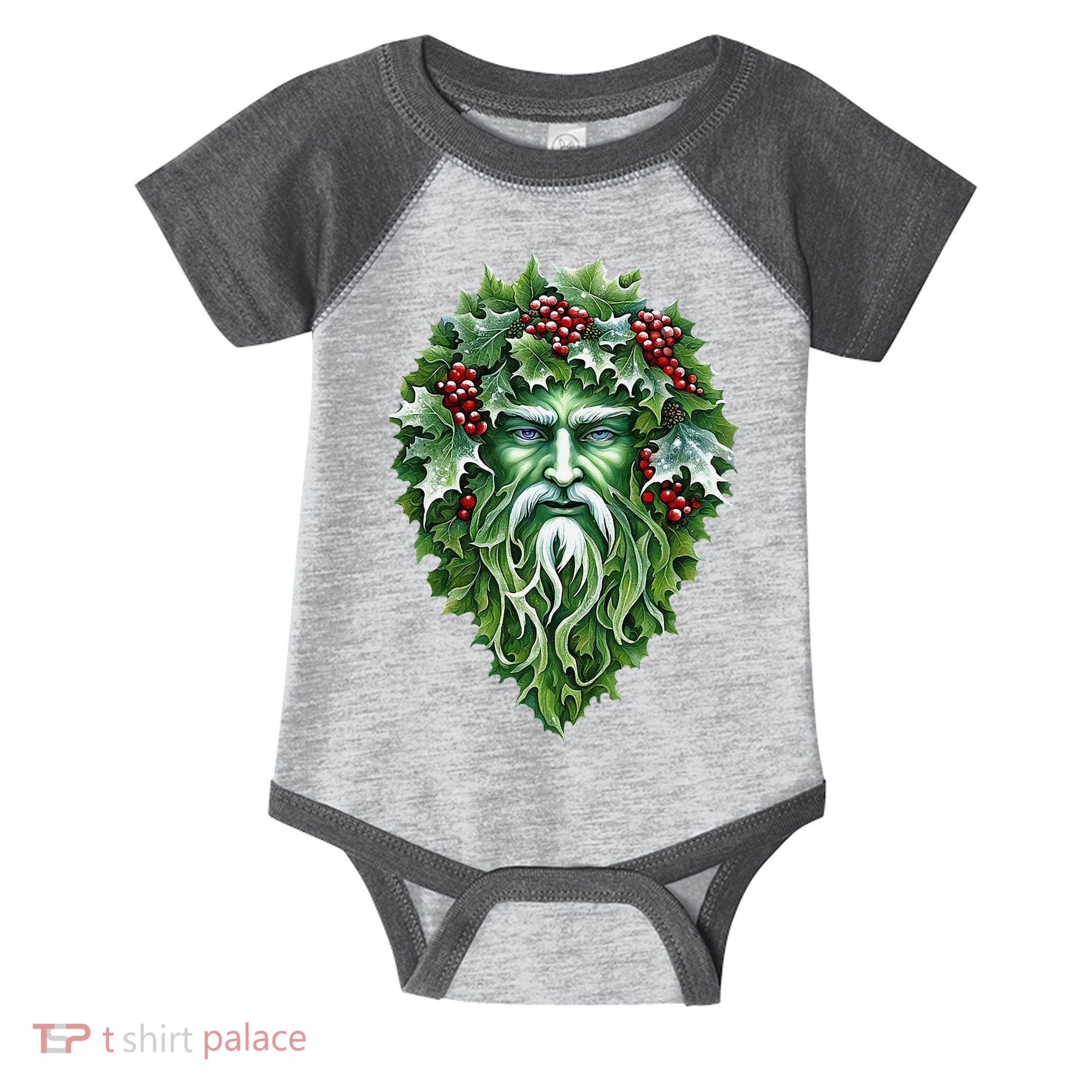 Yule Holly King Green Infant Baby Jersey Bodysuit