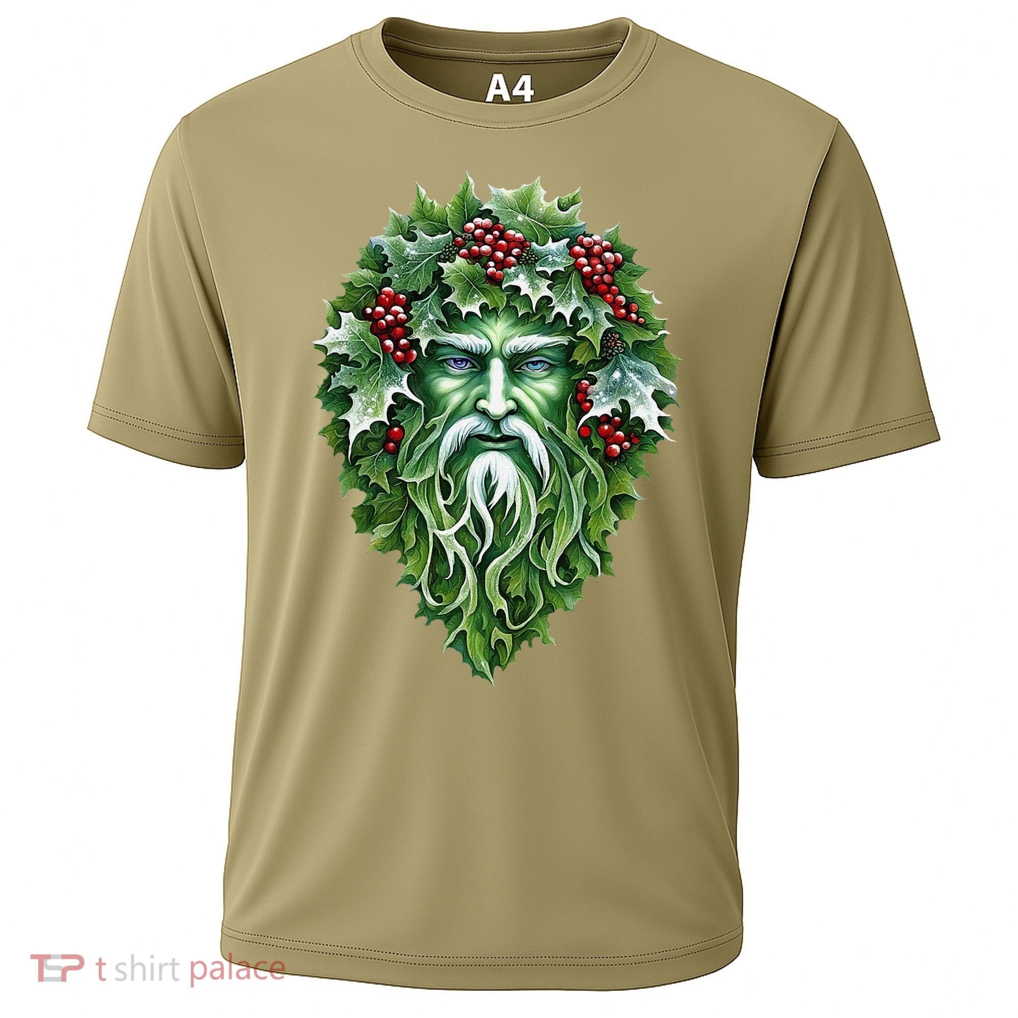 Yule Holly King Green Cooling Performance Crew T-Shirt