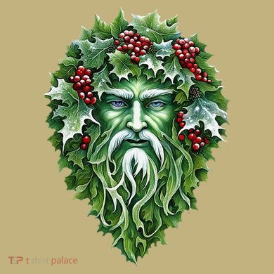Yule Holly King Green Hoodie