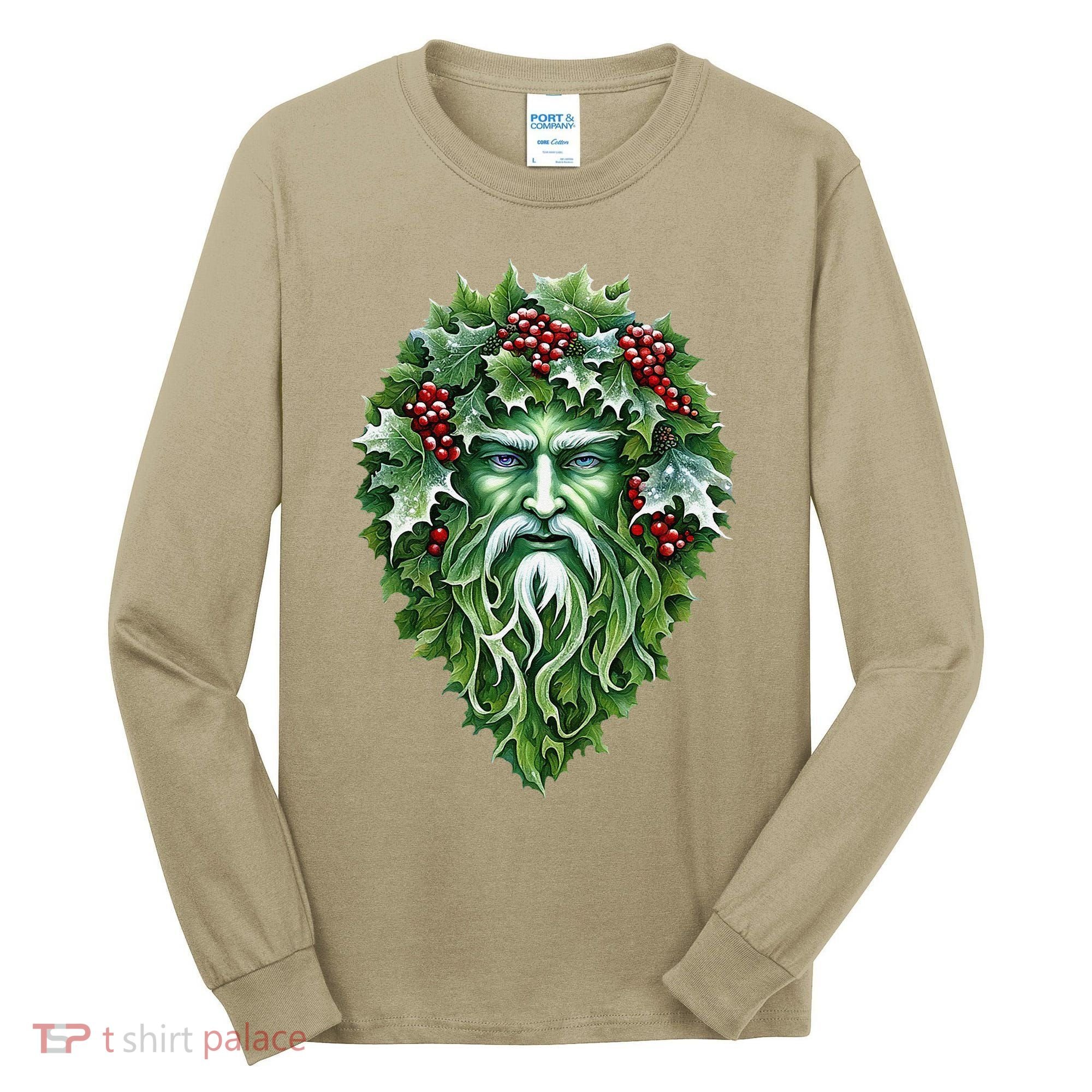 Yule Holly King Green Tall Long Sleeve Shirt