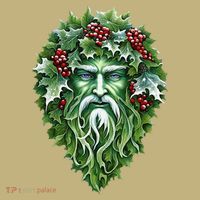 Yule Holly King Green Mousepad thumb 1