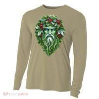 Yule Holly King Green Cooling Performance Long Sleeve Crew thumb 0
