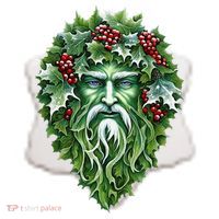Yule Holly King Green Ceramic Ornament thumb 2