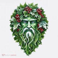 Yule Holly King Green Garment-Dyed Sweatshirt thumb 2