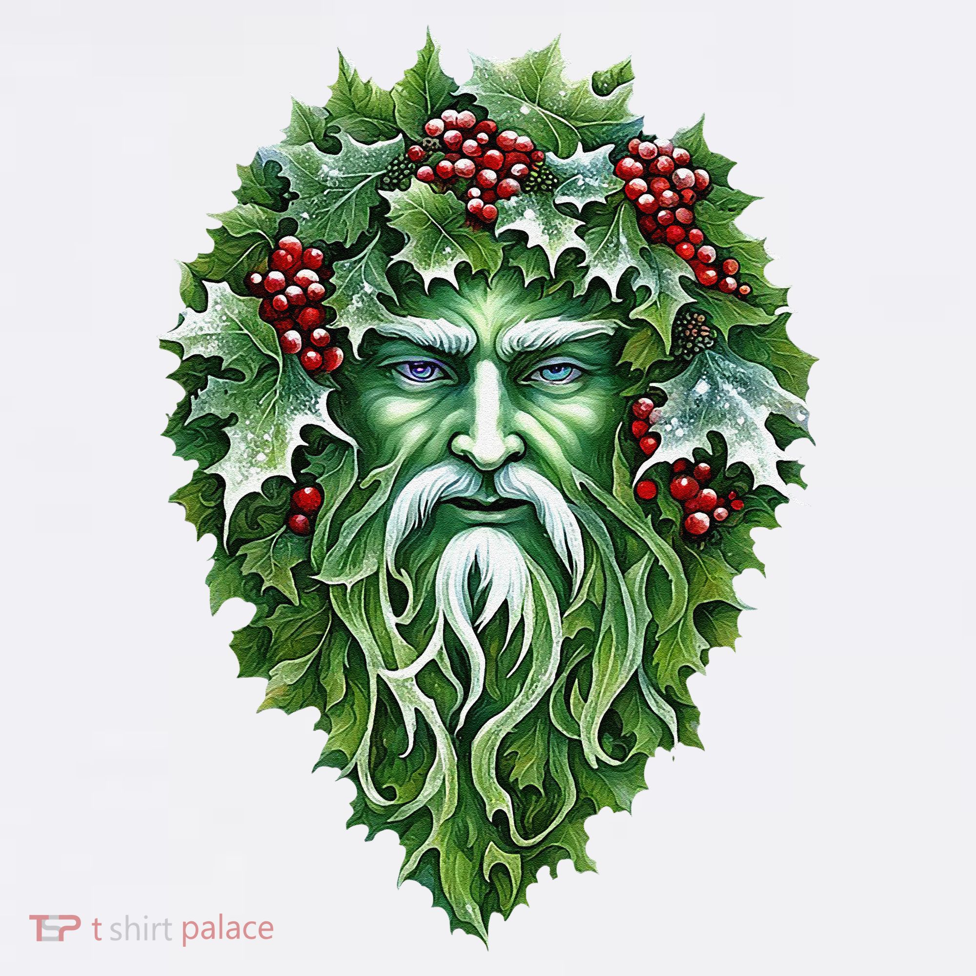 Yule Holly King Green Garment-Dyed Sweatshirt