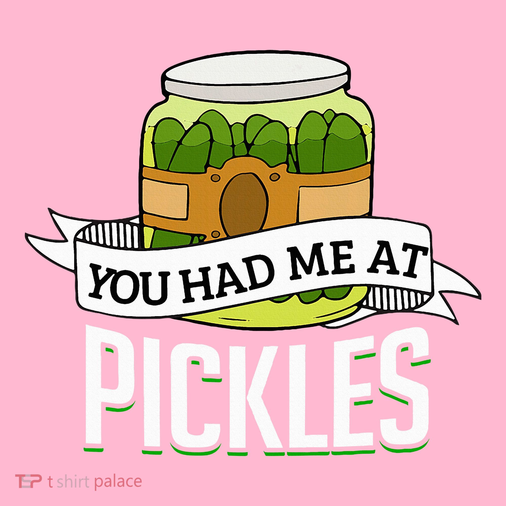You Had Me At Pickles Funny Pickle Lover Food Quote Mousepad