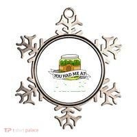 You Had Me At Pickles Funny Pickle Lover Food Quote Ornament thumb 0