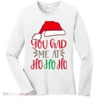 You Had Me At Ho Ho Ho Women's Long Sleeve Shirt thumb 0