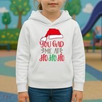 You Had Me At Ho Ho Ho Kids Hoodie thumb 3