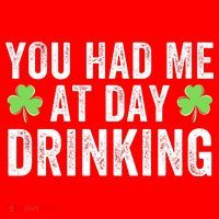 You Had Me At Day Drinking Irish Shamrock St. Patrick's Day Funny Saint Paddys Day Santa Hat thumb 1