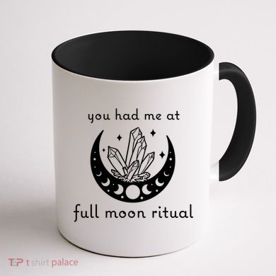 You Had Me At Full Moon Ritual Moon Phase Witch Tarot Gift Coffee Mug back