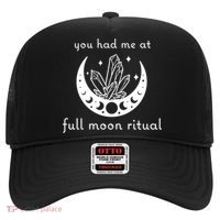 You Had Me At Full Moon Ritual Moon Phase Witch Tarot Gift Hat thumb 0