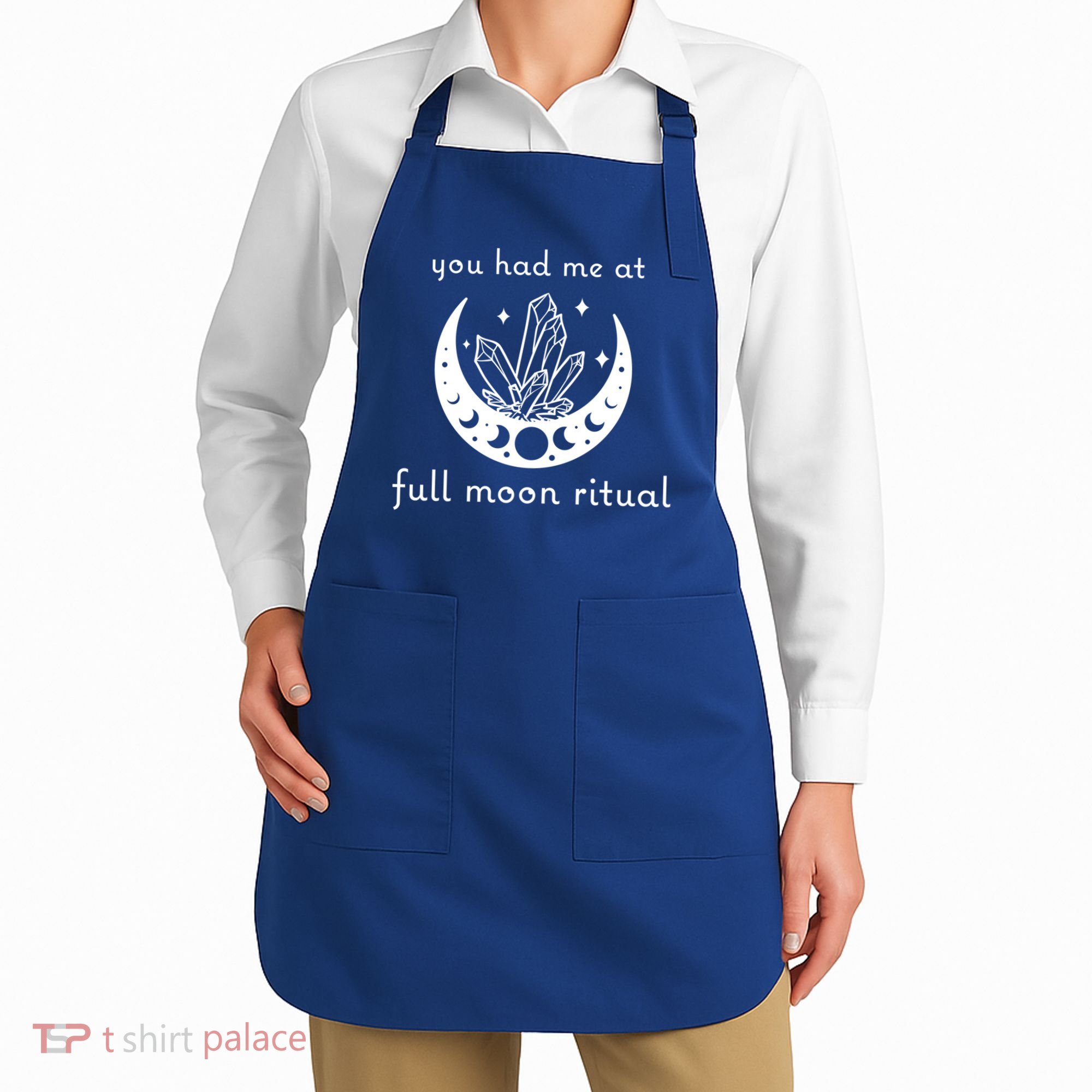 You Had Me At Full Moon Ritual Moon Phase Witch Tarot Gift Apron