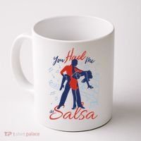 You Had Me At Salsa Coffee Mug thumb 0