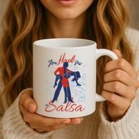 You Had Me At Salsa Coffee Mug thumb 3