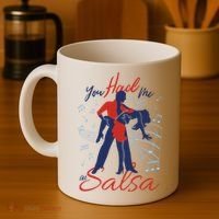 You Had Me At Salsa Coffee Mug thumb 4