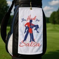 You Had Me At Salsa Golf Towel thumb 2