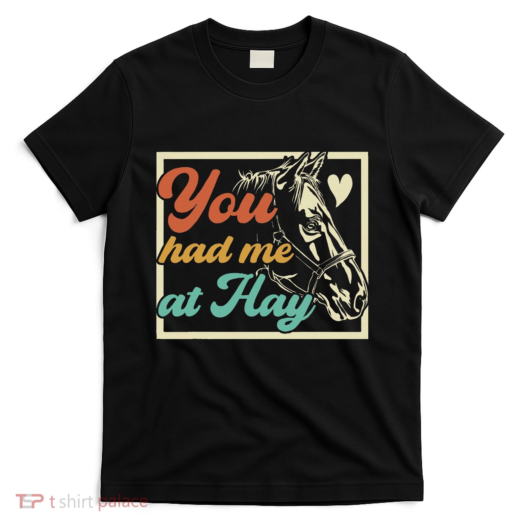You Had Me At Hay Horse Pony Equestrian Horseback Riding T-Shirt