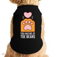 You Had Me At Toe Beans Orange Tabby Ginger Cat Paw Doggie Tank thumb 0