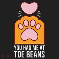 You Had Me At Toe Beans Orange Tabby Ginger Cat Paw Beanie thumb 2