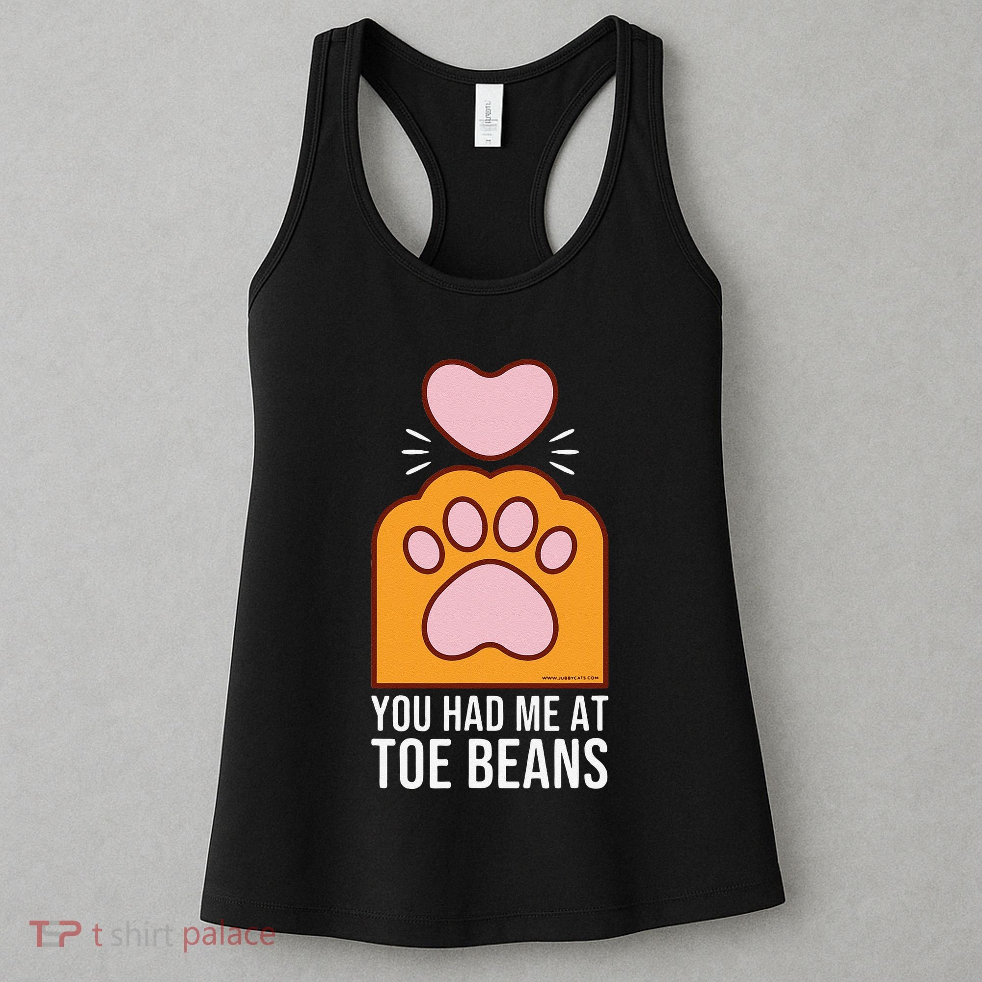 You Had Me At Toe Beans Orange Tabby Ginger Cat Paw Women's Tank Top