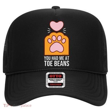 You Had Me At Toe Beans Orange Tabby Ginger Cat Paw Hat