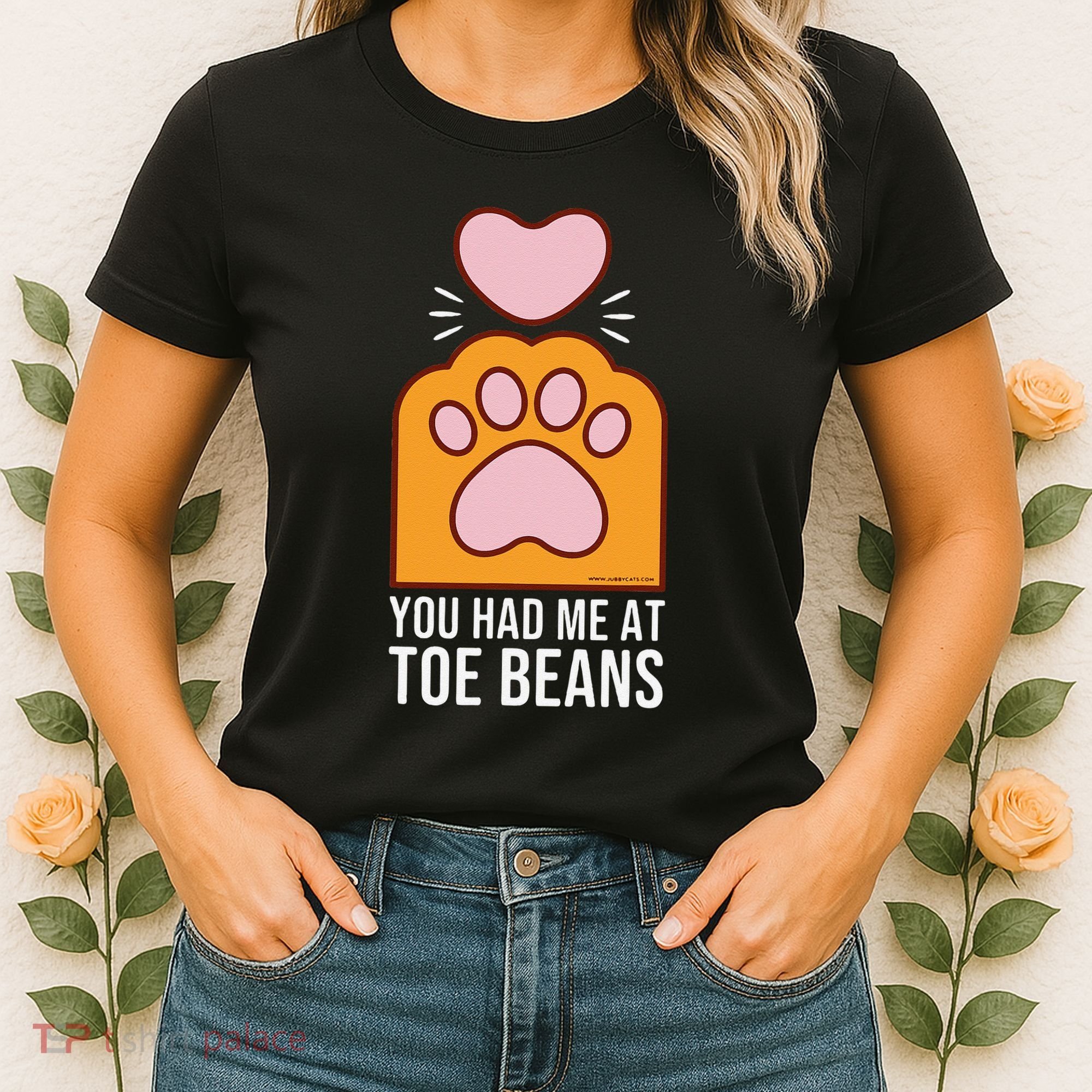 You Had Me At Toe Beans Orange Tabby Ginger Cat Paw Women's T-Shirt
