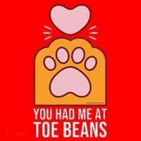 You Had Me At Toe Beans Orange Tabby Ginger Cat Paw Santa Hat thumb 1