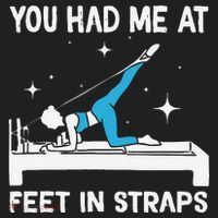 You Had Me At Feet In Straps Funny Pilates Beanie thumb 2
