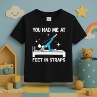 You Had Me At Feet In Straps Funny Pilates Toddler T-Shirt thumb 3