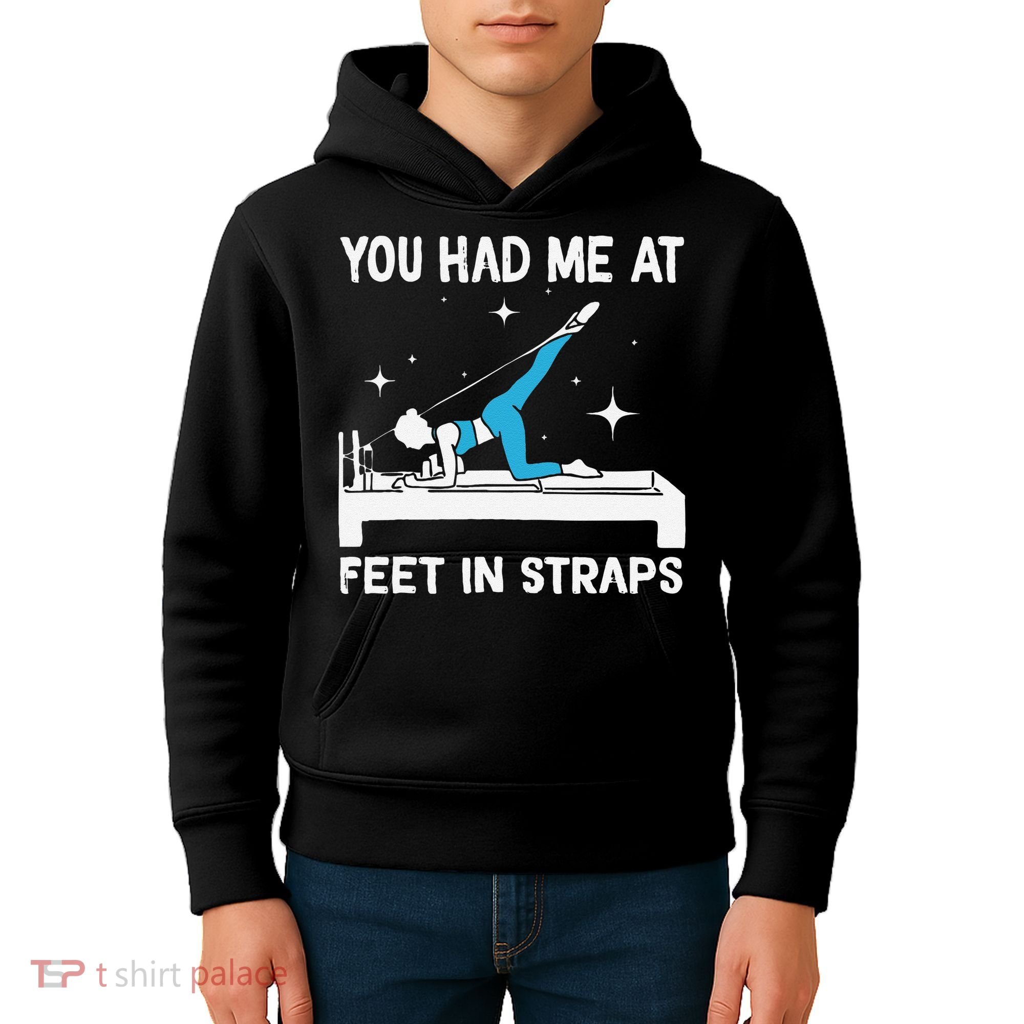 You Had Me At Feet In Straps Funny Pilates Kids Hoodie