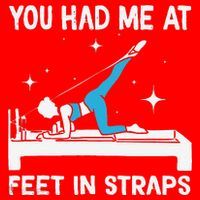 You Had Me At Feet In Straps Funny Pilates Santa Hat thumb 1