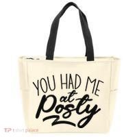 You Had Me At Posty Tote Bag thumb 0