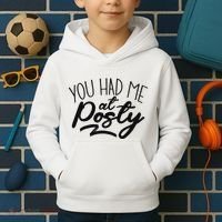 You Had Me At Posty Kids Hoodie thumb 2
