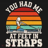 You Had Me At Feet In Straps Funny Pilates Baby Bodysuit thumb 2