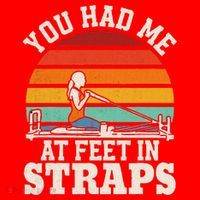 You Had Me At Feet In Straps Funny Pilates Santa Hat thumb 1