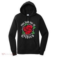 You Had Me At Oldies Red Roses Oldies Women's Hoodie thumb 0